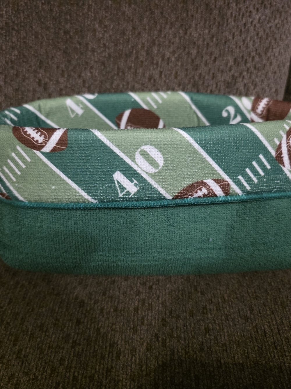 Green Football Field Pet Bed - Home Games
